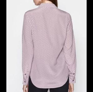 Equipment Geo Print Silk Blouse
